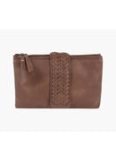 CQF010 Lisa Two Compartment Crossbody With Braid Detail - MiMi Wholesale