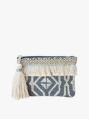 CS2162 Faith Printed Cotton Pouch w/ Fringe - MiMi Wholesale