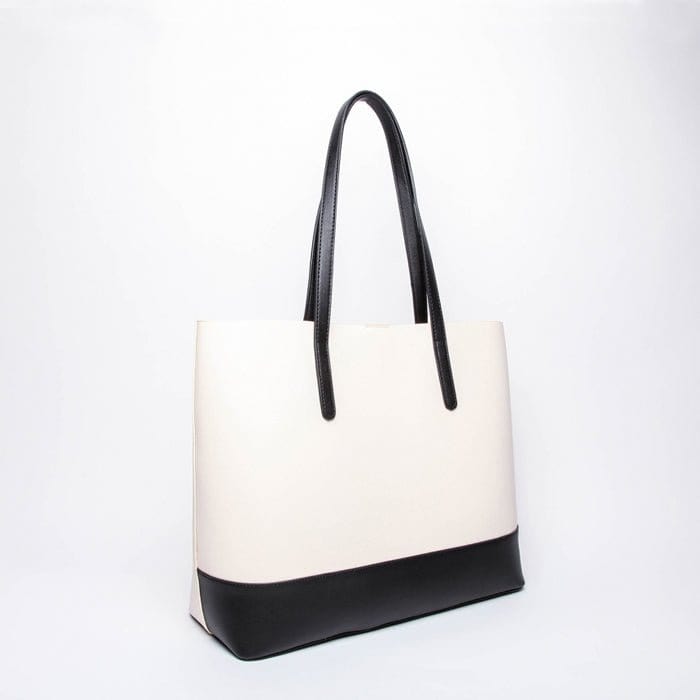 CTB1001 Two Tone Fashion Bag w/ Pouch - MiMi Wholesale