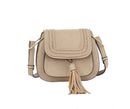 CTEA0004 Fashion Flap Over Tassel Saddle Crossbody Bag - MiMi Wholesale