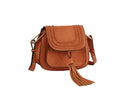 CTEA0004 Fashion Flap Over Tassel Saddle Crossbody Bag - MiMi Wholesale