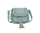 CTEA0004 Fashion Flap Over Tassel Saddle Crossbody Bag - MiMi Wholesale
