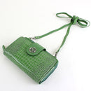 CW3013 Croc Print Zip-Around 6-Plus Cellphone Clutch Wallet/Crossbody Bag - MiMi Wholesale