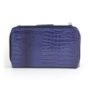 CW3013 Croc Print Zip-Around 6-Plus Cellphone Clutch Wallet/Crossbody Bag - MiMi Wholesale