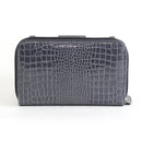 CW3013 Croc Print Zip-Around 6-Plus Cellphone Clutch Wallet/Crossbody Bag - MiMi Wholesale