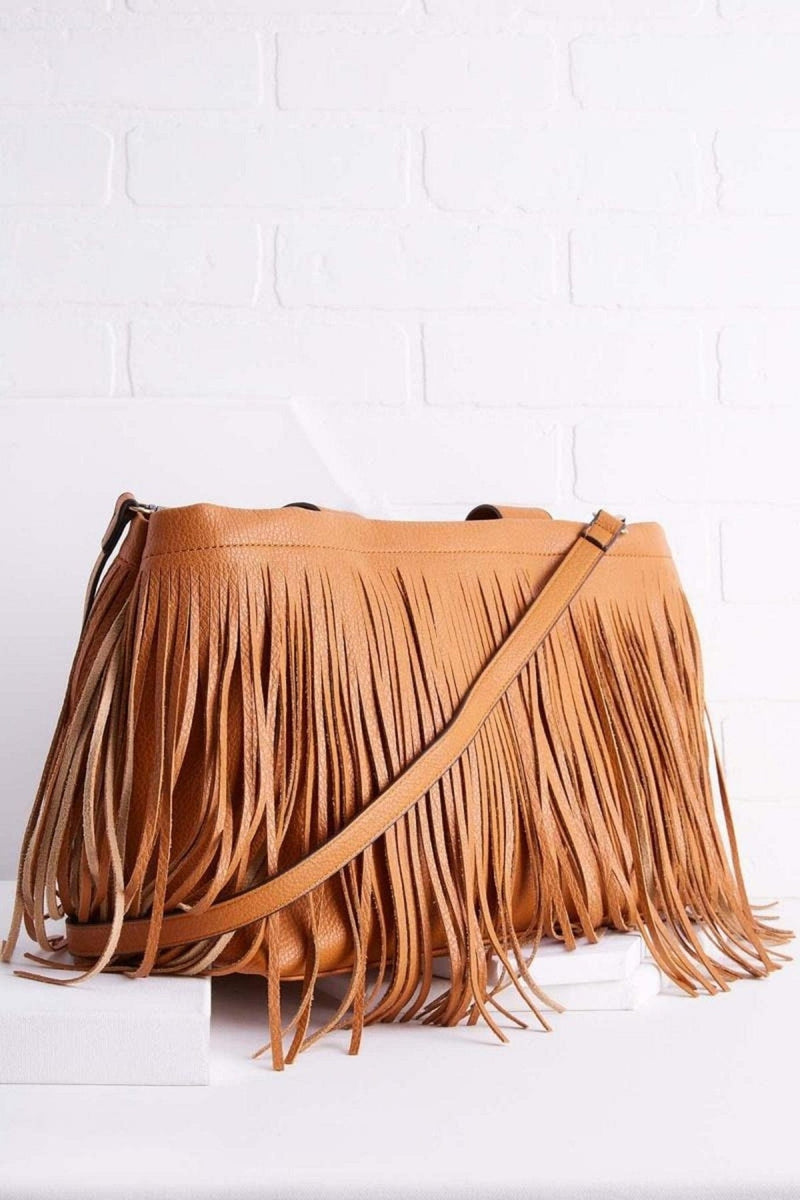 D0722 Malinda Fringe Tote - MiMi Wholesale