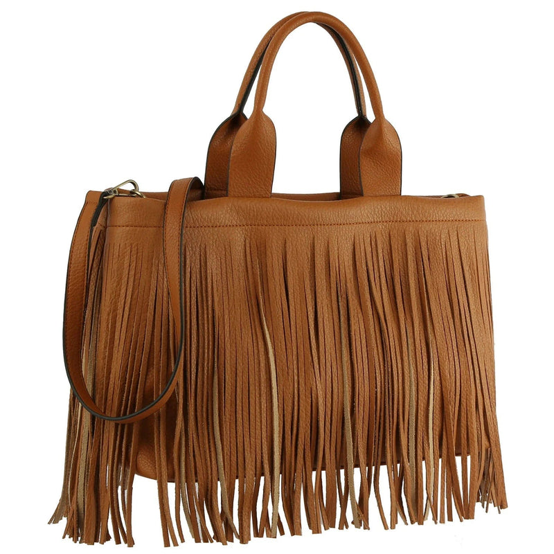 D0722 Malinda Fringe Tote - MiMi Wholesale