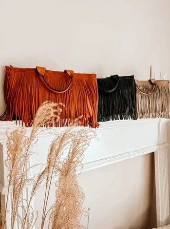 D0722 Malinda Fringe Tote - MiMi Wholesale