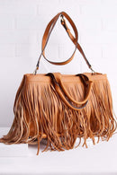 D0722 Malinda Fringe Tote - MiMi Wholesale