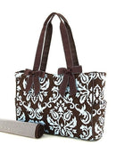 DAQ2703 Quilted Damask Diaper Bag - MiMi Wholesale