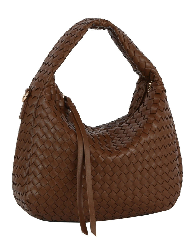 DE0758 Alison Woven Hobo Bag - MiMi Wholesale