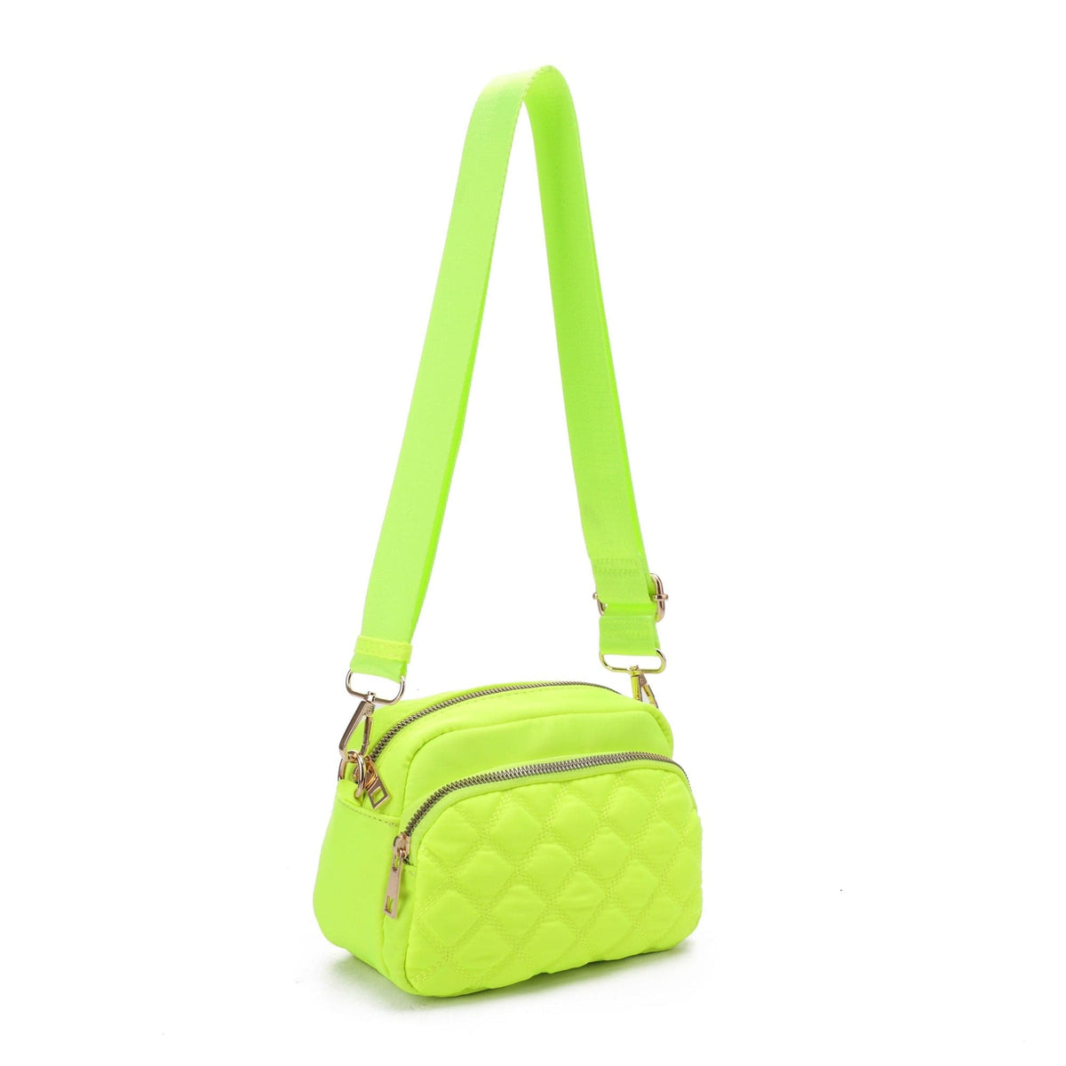 DJ25764N-6 Angela Quilted Crossbody Bag - MiMi Wholesale