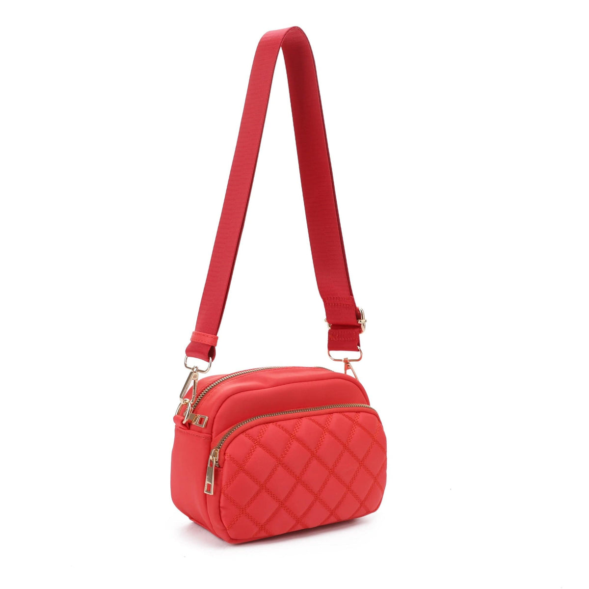 DJ25764N-6 Angela Quilted Crossbody Bag - MiMi Wholesale