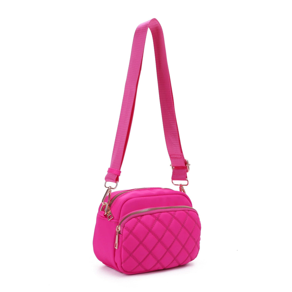 DJ25764N-6 Angela Quilted Crossbody Bag - MiMi Wholesale