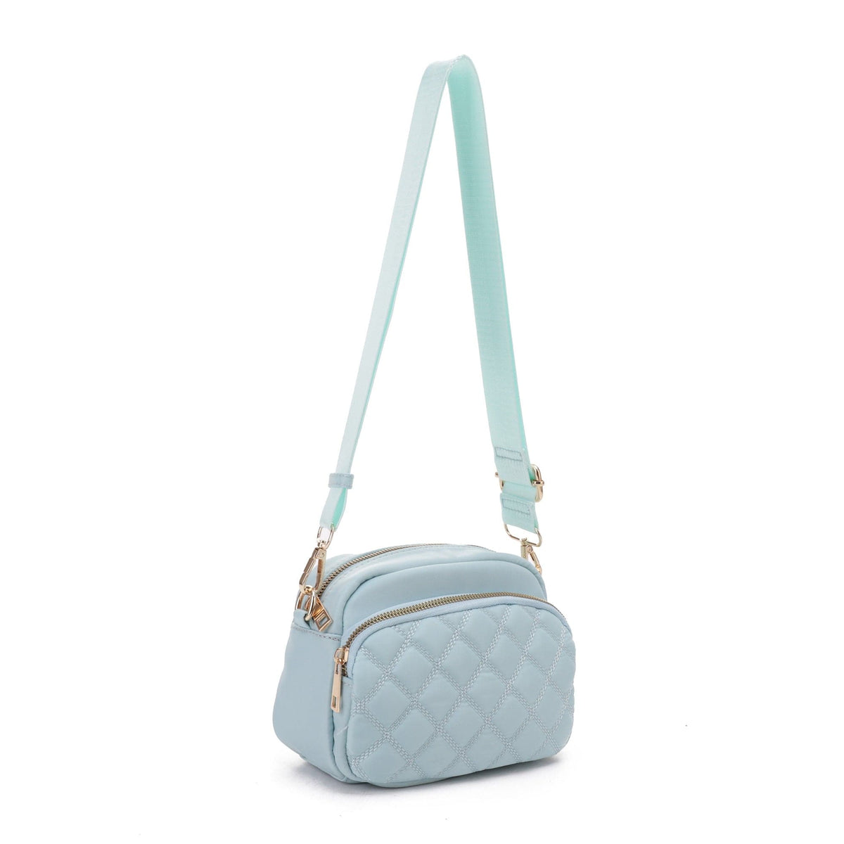 DJ25764N-6 Angela Quilted Crossbody Bag - MiMi Wholesale