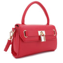 DJ960308D Charlotte Lock Satchel Crossbody Bag - MiMi Wholesale