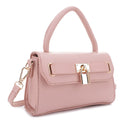 DJ960308D Charlotte Lock Satchel Crossbody Bag - MiMi Wholesale