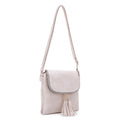 DJ96152 BJ6152 Monogrammable Flap-over Two Compartment Crossbody With Tassels - MiMi Wholesale