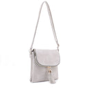 DJ96152 BJ6152 Monogrammable Flap-over Two Compartment Crossbody With Tassels - MiMi Wholesale