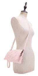 DM20560 Shelley Denim Three Compartment Crossbody/Wristlet - MiMi Wholesale
