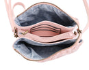 DM20560 Shelley Denim Three Compartment Crossbody/Wristlet - MiMi Wholesale