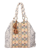 DRA104 Brenda Beaded Tote with Seashells - MiMi Wholesale