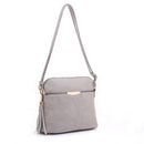 DS95314D Front Pocket Dome Crossbody w/ Tassel - MiMi Wholesale