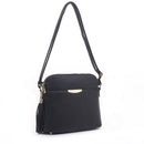 DS95314D Front Pocket Dome Crossbody w/ Tassel - MiMi Wholesale