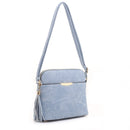 DS95314D Front Pocket Dome Crossbody w/ Tassel - MiMi Wholesale