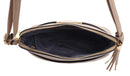 DS95314D Front Pocket Dome Crossbody w/ Tassel - MiMi Wholesale