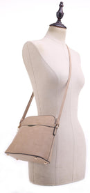 DS95314D Front Pocket Dome Crossbody w/ Tassel - MiMi Wholesale