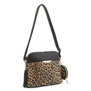DS95314L2 Leopard Dome Crossbody w/ Earbud Case - MiMi Wholesale