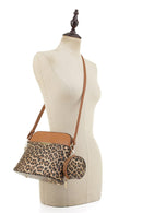 DS95314L2 Leopard Dome Crossbody w/ Earbud Case - MiMi Wholesale