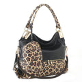 DS96227 2pc Leopard Hobo Handbag Set - MiMi Wholesale