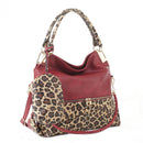 DS96227 2pc Leopard Hobo Handbag Set - MiMi Wholesale