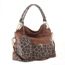 DS96227 2pc Leopard Hobo Handbag Set - MiMi Wholesale