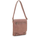 DSC31184LK Zipper Pocket Flap Over Concealed Carry Crossbody - MiMi Wholesale