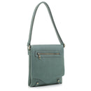 DSC31184LK Zipper Pocket Flap Over Concealed Carry Crossbody - MiMi Wholesale
