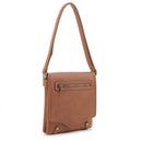 DSC31184LK Zipper Pocket Flap Over Concealed Carry Crossbody - MiMi Wholesale