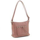 DSC31187LK Woven Detail Concealed Carry Crossbody - MiMi Wholesale