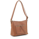 DSC31187LK Woven Detail Concealed Carry Crossbody - MiMi Wholesale