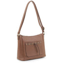 DSC31187LK Woven Detail Concealed Carry Crossbody - MiMi Wholesale