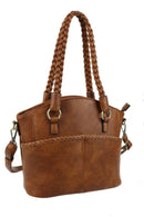 DSC31188LK Double Handled Front Pocket Concealed Carry Shoulder Bag - MiMi Wholesale