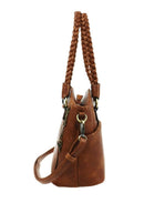 DSC31188LK Double Handled Front Pocket Concealed Carry Shoulder Bag - MiMi Wholesale