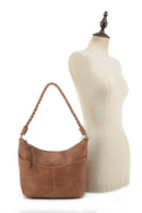 DSC31189LK Double Front Pocket Concealed Carry Shoulder Bag - MiMi Wholesale