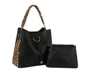 DV0590 Leopard Detail 2-in-1 Shoulder Bag/Crossbody - MiMi Wholesale