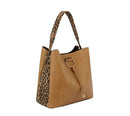 DV0590 Leopard Detail 2-in-1 Shoulder Bag/Crossbody - MiMi Wholesale