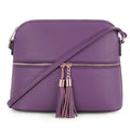 DX93031 HY3031 Dome Fashion Crossbody Bag with Tassel - MiMi Wholesale