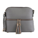 DX93031 HY3031 Dome Fashion Crossbody Bag with Tassel - MiMi Wholesale