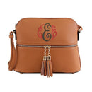 DX93031 HY3031 Dome Fashion Crossbody Bag with Tassel - MiMi Wholesale